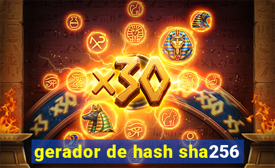 gerador de hash sha256